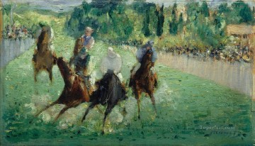 En las carreras de los impresionistas Eduard Manet Pinturas al óleo